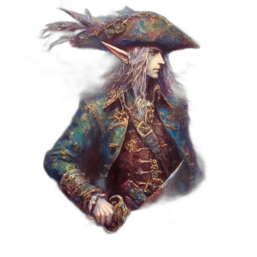 hat, jacket, staff, mask transparent PNG cut-out