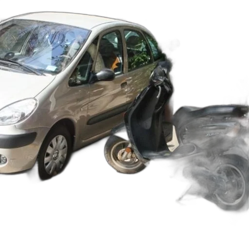car, concept art, fire, parked transparent PNG cut-out