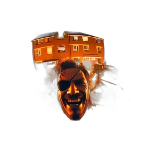 face, mask, building, crown transparent PNG cut-out