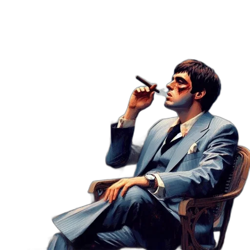 mask, face, staff, jacket transparent PNG cut-out