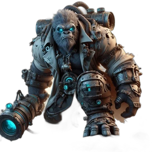 weapon, robot, creature, animal transparent PNG cut-out