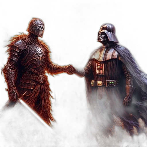 fantasy art, concept art, comic book art, photorealistic transparent PNG cut-out