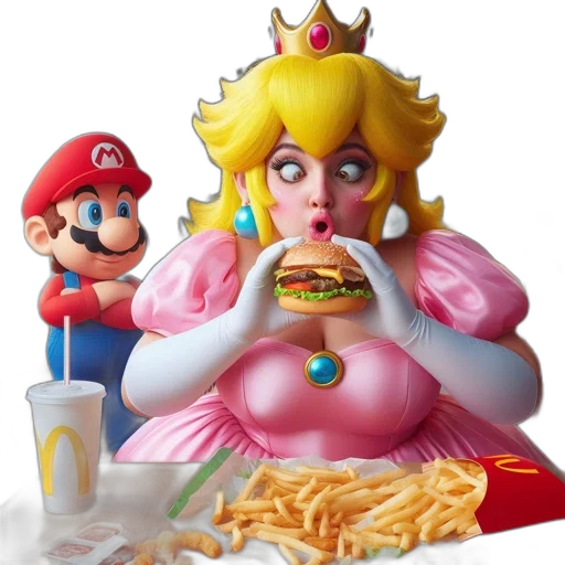 food, dress, crown, face transparent PNG cut-out