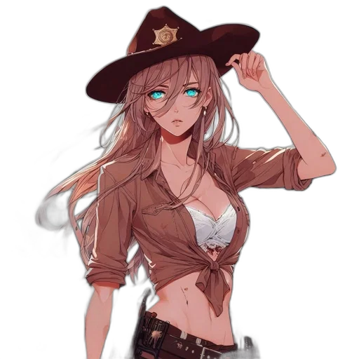 hat, staff, weapon, jacket transparent PNG cut-out