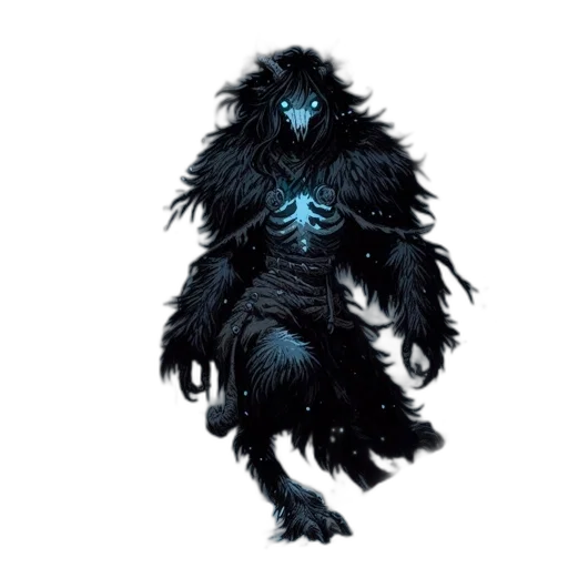 creature, animal, mask, hair transparent PNG cut-out