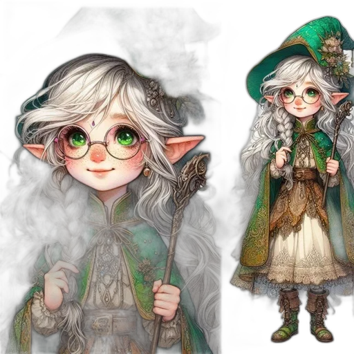 staff, fantasy art, concept art, pixel art transparent PNG cut-out