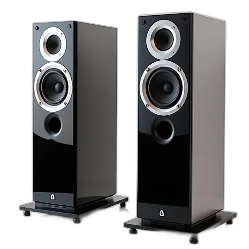 pair, modern, high-quality, speakers transparent PNG cut-out