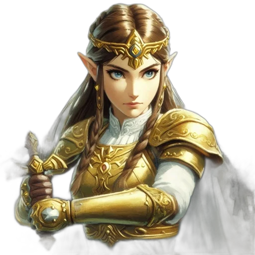 sword, crown, jewelry, staff transparent PNG cut-out