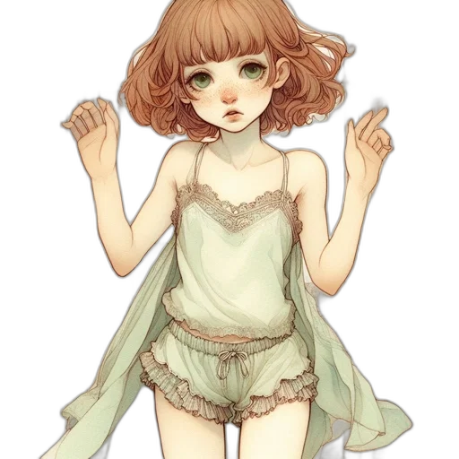 dress, creature, staff, mask transparent PNG cut-out