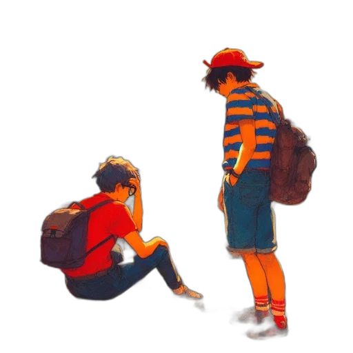 hat, jacket, creature, concept art transparent PNG cut-out