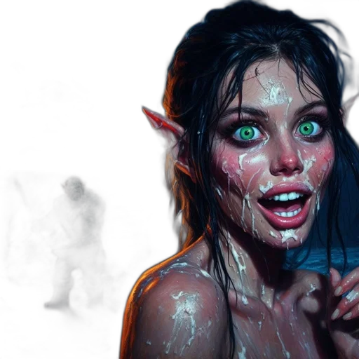 creature, concept art, fantasy art, photorealistic transparent PNG cut-out