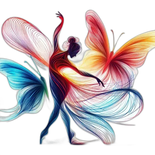 dress, flower, fantasy art, watercolor transparent PNG cut-out