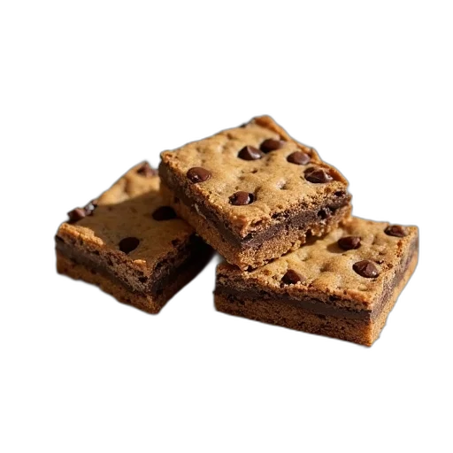 food, three, pieces, chocolate transparent PNG cut-out