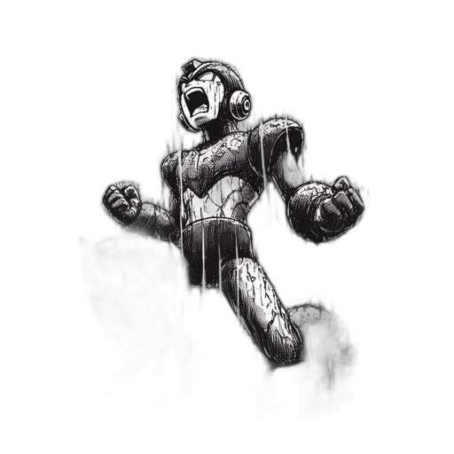 robot, creature, mask, weapon transparent PNG cut-out