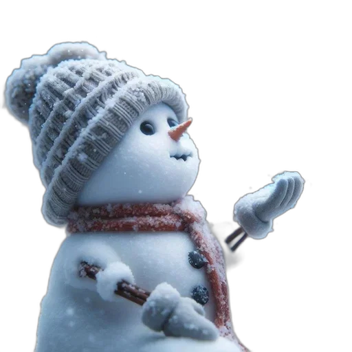 staff, hat, 3d render, snow transparent PNG cut-out