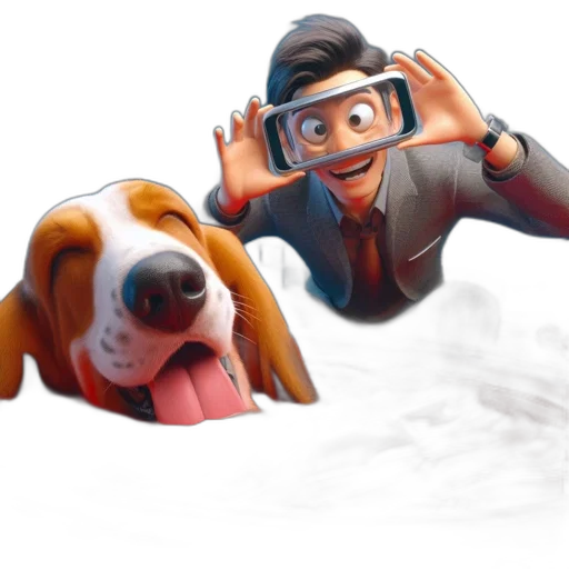 animal, concept art, cartoon, 3d render transparent PNG cut-out