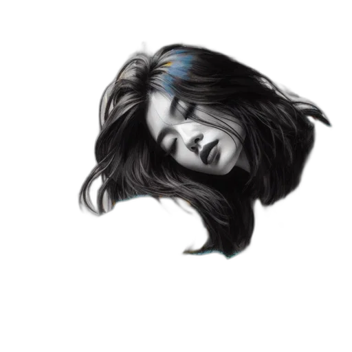 hair, face, mask, crown transparent PNG cut-out