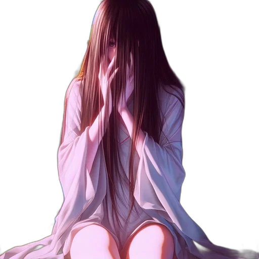 dress, hair, mask, jacket transparent PNG cut-out