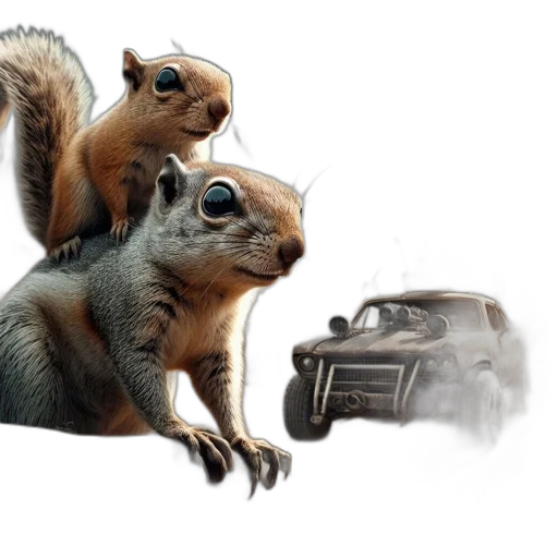 animal, car, creature, concept art transparent PNG cut-out
