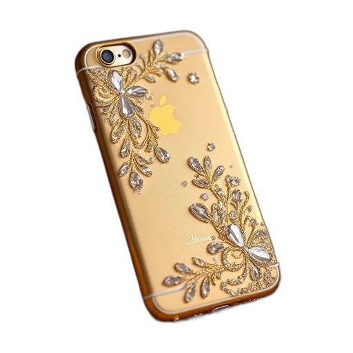 jewelry, golden, iphone, diamond transparent PNG cut-out