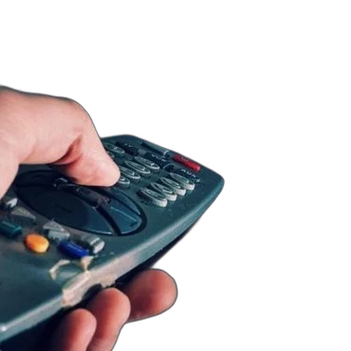 hand, holding, remote, control transparent PNG cut-out