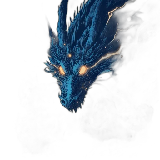 dragon, creature, mask, staff transparent PNG cut-out