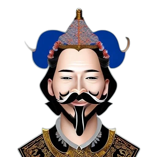 mask, face, crown, staff transparent PNG cut-out
