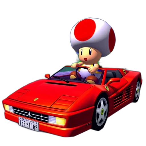 car, hat, animal, 3d render transparent PNG cut-out