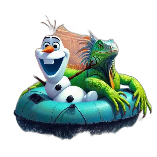 concept art, 3d render, snow, boat transparent PNG cut-out