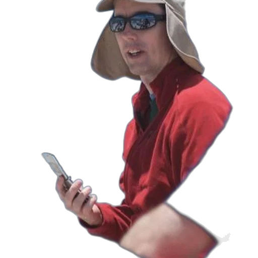 staff, hat, jacket, creature transparent PNG cut-out