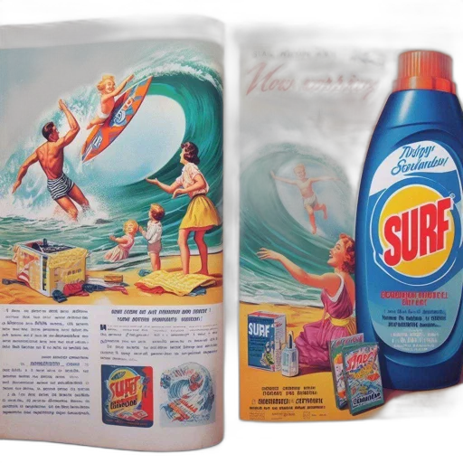 concept art, underwater, beach, vintage transparent PNG cut-out