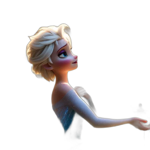 staff, face, dress, 3d render transparent PNG cut-out
