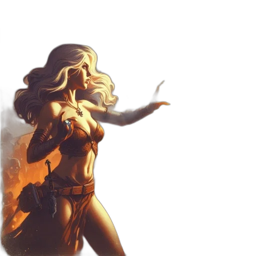 concept art, fantasy art, comic book art, pixel art transparent PNG cut-out