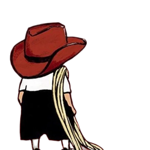 hat, hair, staff, jacket transparent PNG cut-out