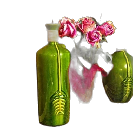bottle, flower, jewelry, crown transparent PNG cut-out