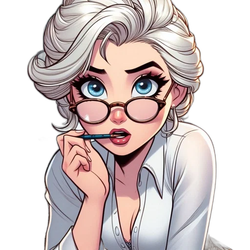 face, comic book art, cartoon, concept art transparent PNG cut-out