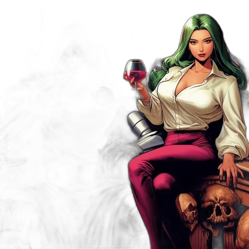 comic book art, concept art, fantasy art, photorealistic transparent PNG cut-out