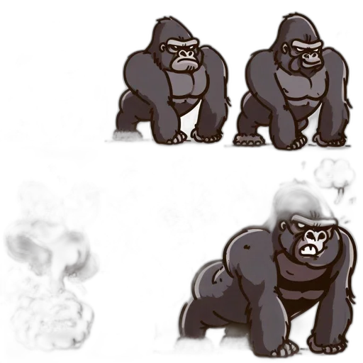 animal, creature, concept art, 3d render transparent PNG cut-out