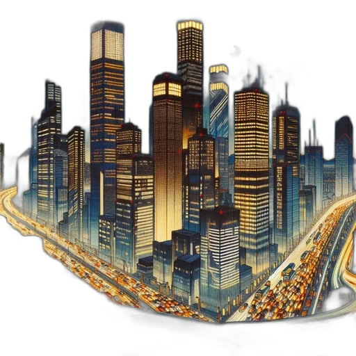 concept art, 3d render, cyberpunk, photorealistic transparent PNG cut-out