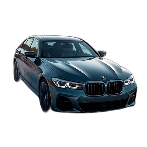 car, 3d render, photorealistic, bmw transparent PNG cut-out
