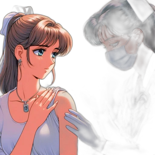 dress, face, vaporwave, anime transparent PNG cut-out