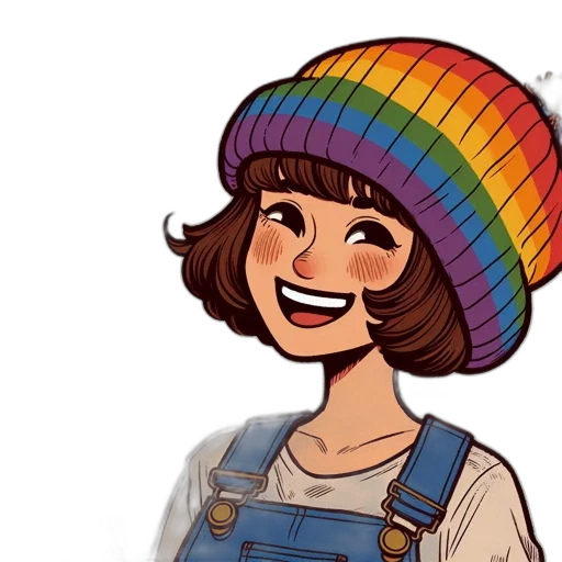hat, cartoon, watercolor, concept art transparent PNG cut-out