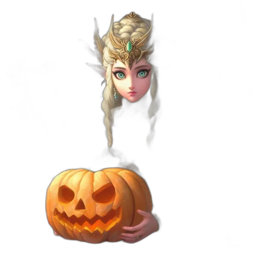mask, crown, staff, dragon transparent PNG cut-out
