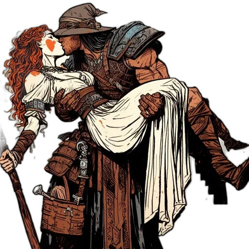 comic book art, concept art, fantasy art, fire transparent PNG cut-out