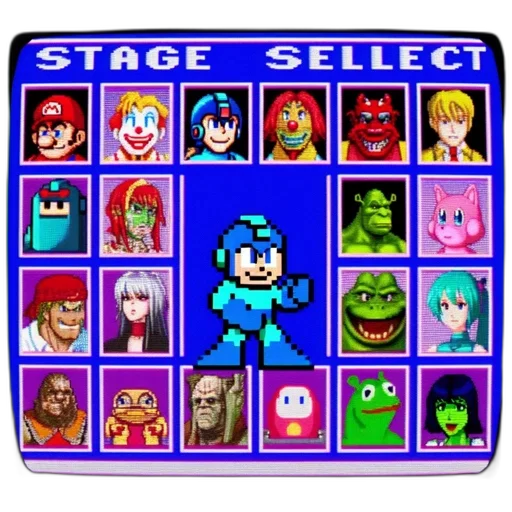 pixel art, concept art, blue, green transparent PNG cut-out