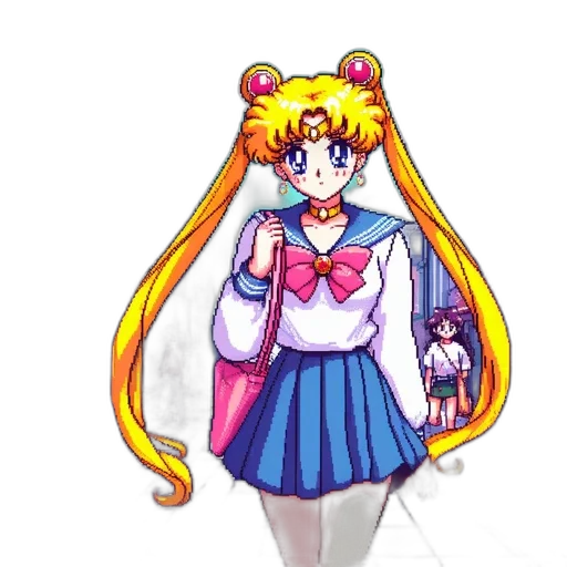 staff, dress, weapon, pixel art transparent PNG cut-out