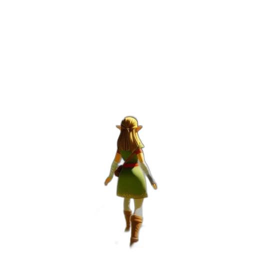 dress, staff, creature, weapon transparent PNG cut-out