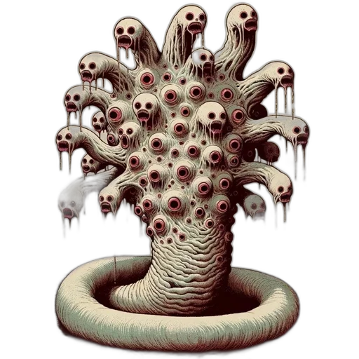 tree, creature, hair, crown transparent PNG cut-out