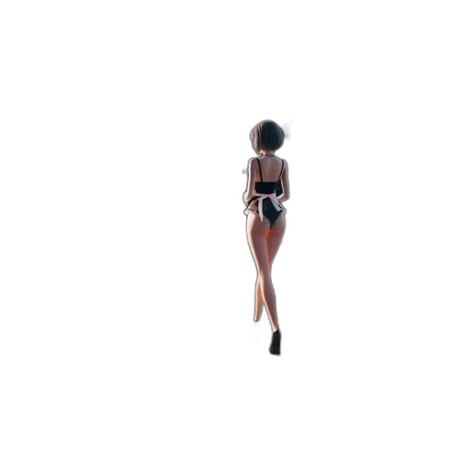 dress, hair, staff, umbrella transparent PNG cut-out