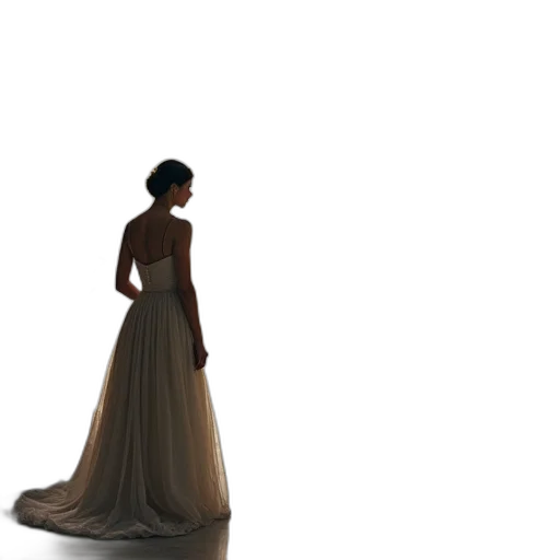 dress, jewelry, crown, 3d render transparent PNG cut-out
